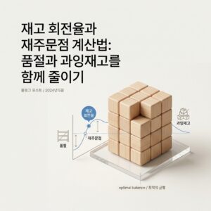 ai thumbnail minimal 재고 회전율과 재주문점 계산법 품절과 과잉재고를 함께 줄이기 1786635829
