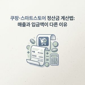 ai thumbnail minimal 쿠팡·스마트스토어 정산금 계산법 매출과 입금액이 다른 이유 1786635594
