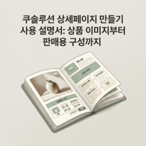 ai thumbnail minimal 쿠솔루션 상세페이지 만들기 사용 설명서 상품 이미지부터 판매용 구성까지 1788251690